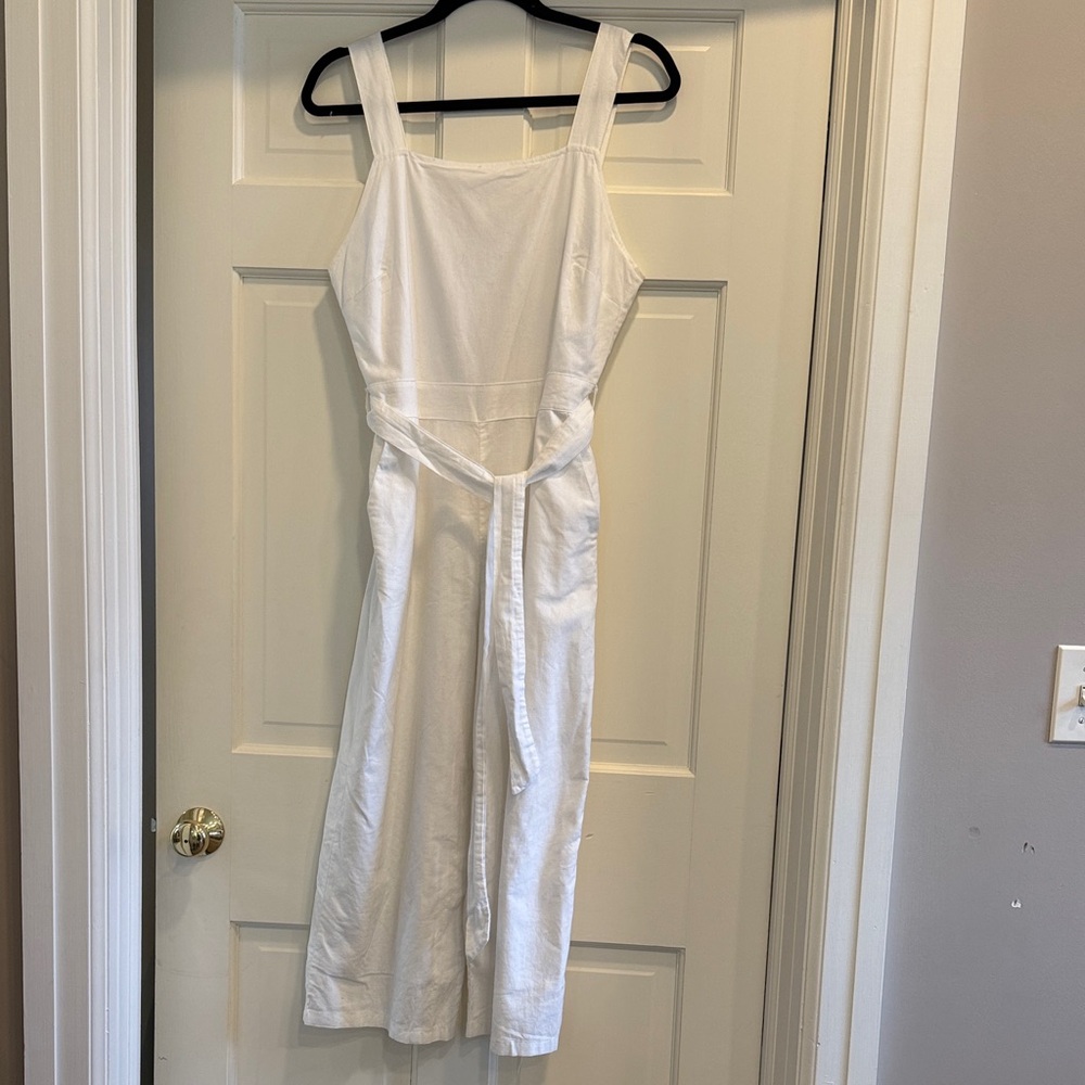 Tee Ink Linen Cropped Jumpsuit